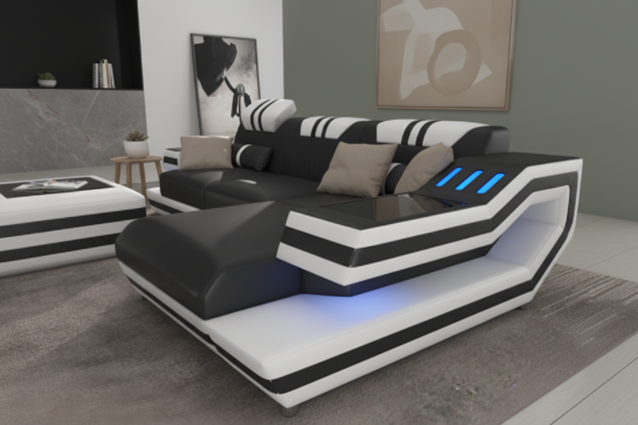 Aura Compact Sectional close-up armrest Scandinavian