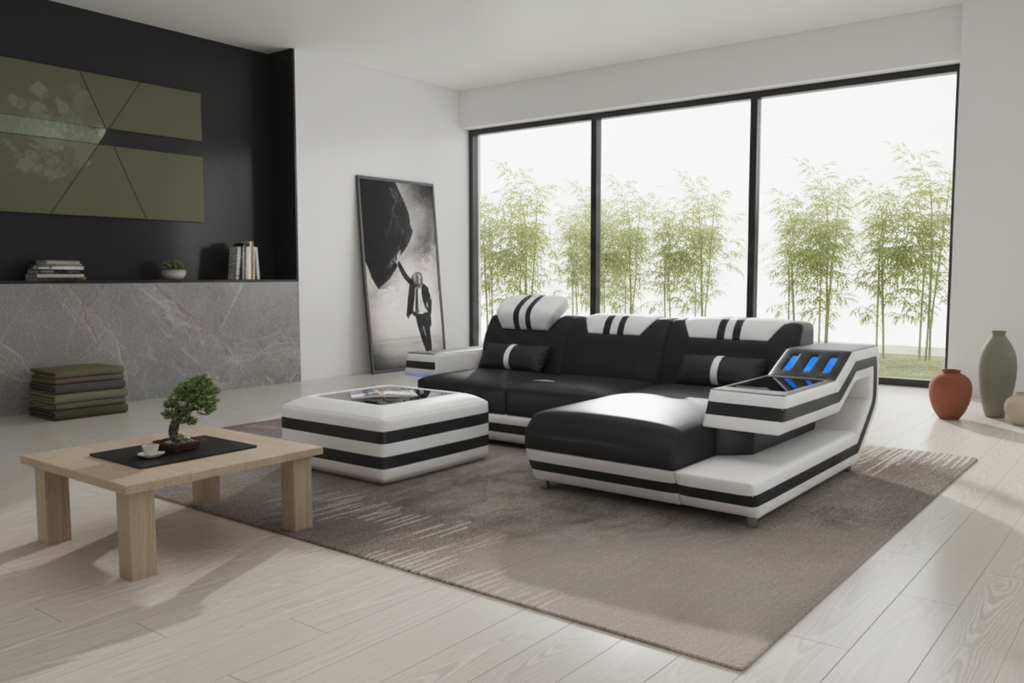Aura Compact Sectional Japanese zen