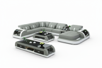 Blaylock Modern Sectional Sofa with LED Light