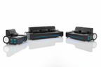 Elliot Modern Leather Sofa Set