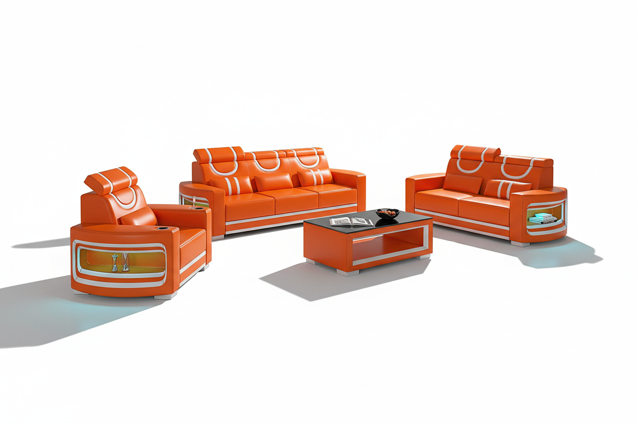 Luca Modern Sofa Set - Blank Background 1