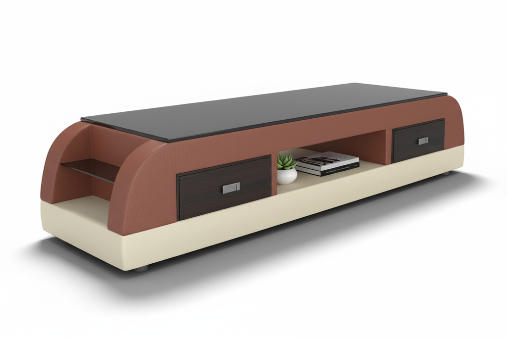 Piliu Leather Sofa Set - Table Detail